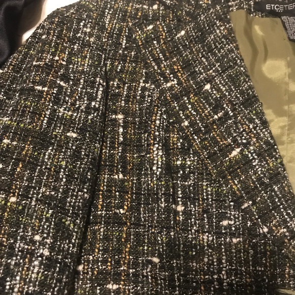 Multicolored Tweed Coat. Size 14. - Picture 7 of 7